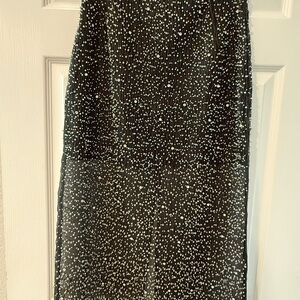 H&M Black and White Maxi Skirt